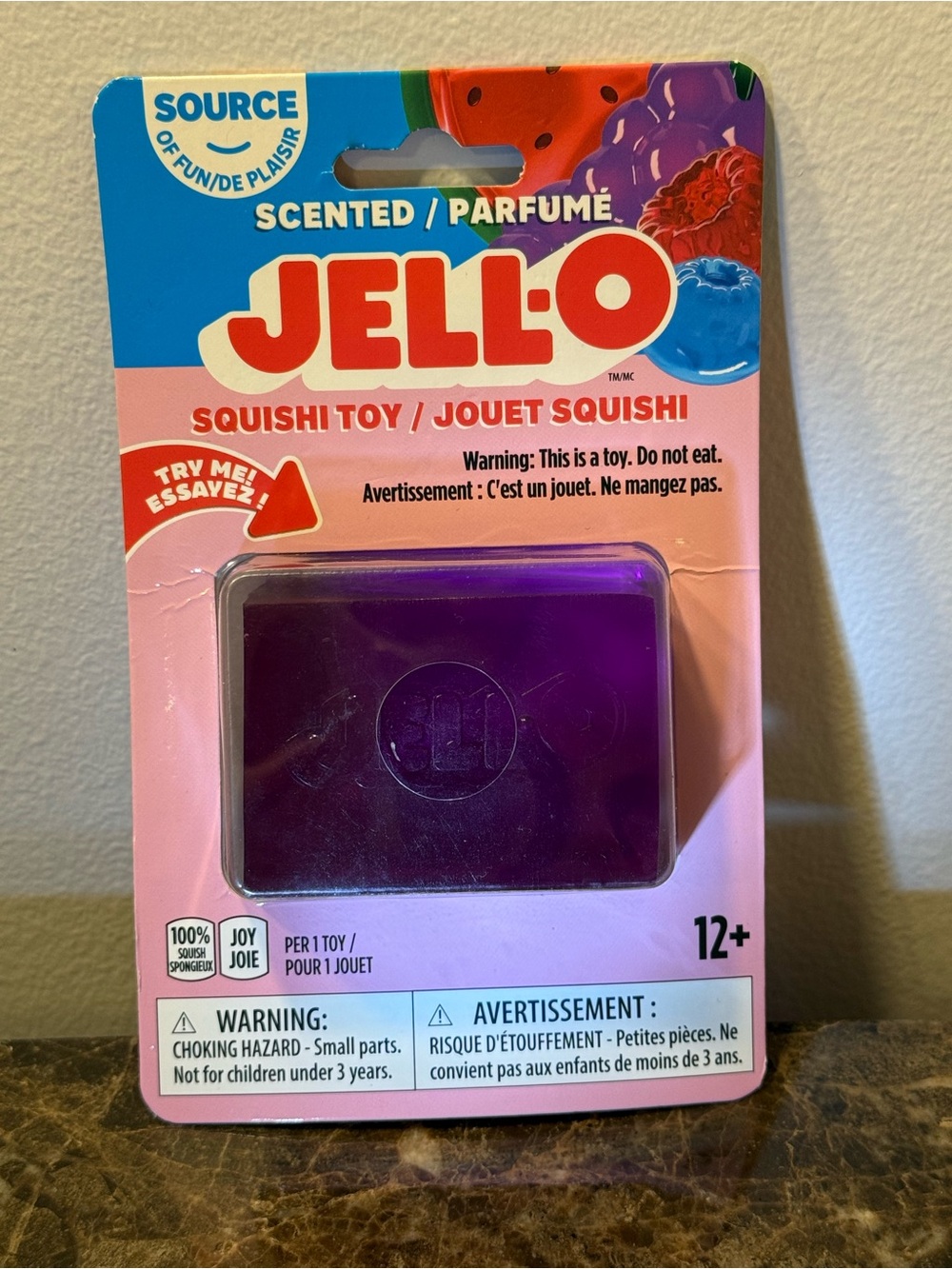 Scented Jell-O Purple Squishi Toy - Kids Toys
